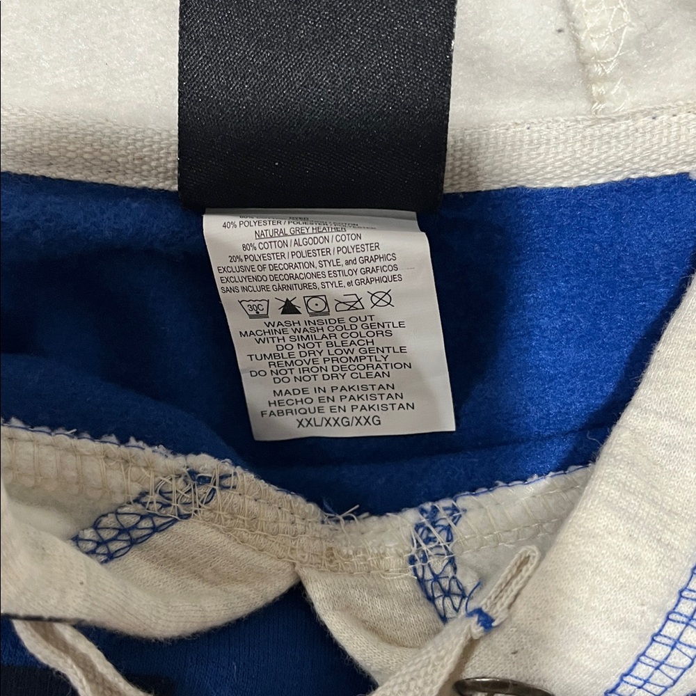 NFL Colts Blue and heather gray women's Hoodie size XXL NWT - Picture 6 of 8
